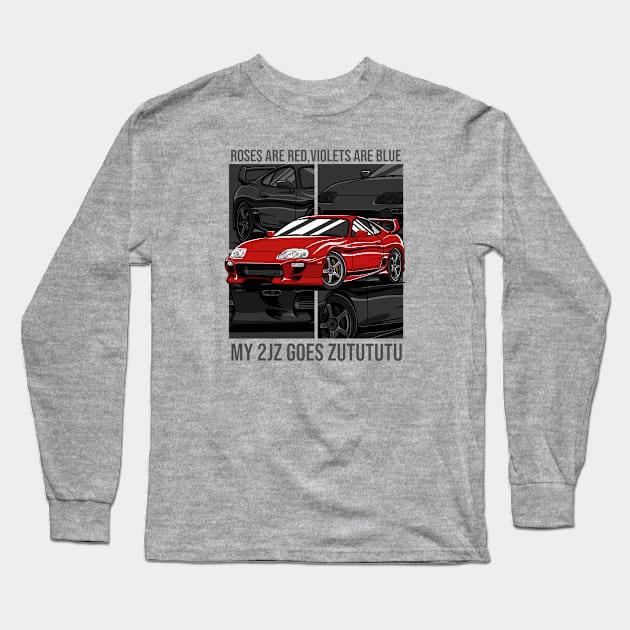 My 2jZ Goes ZUTUTUTU Long Sleeve T-Shirt by BackintheDayShirts